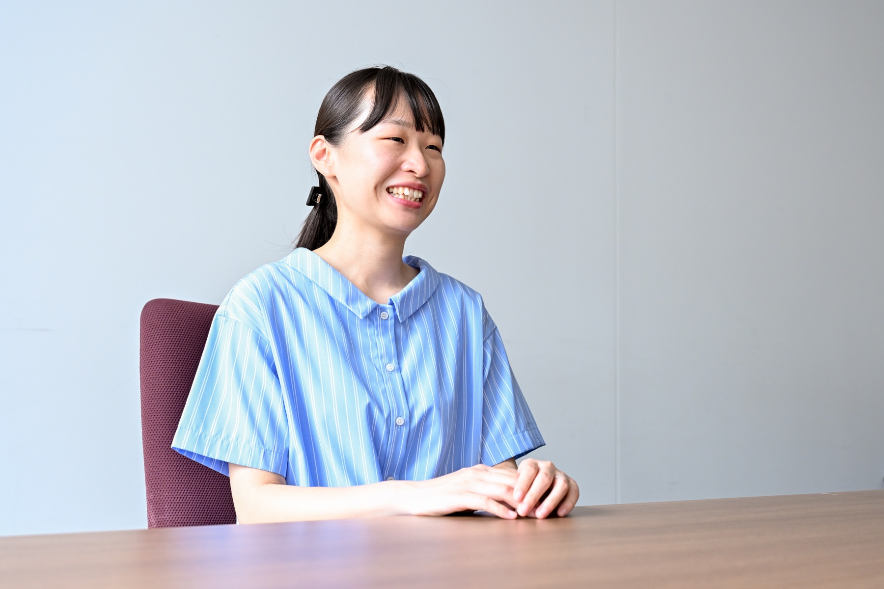 インタビューに答えるM.Tさん